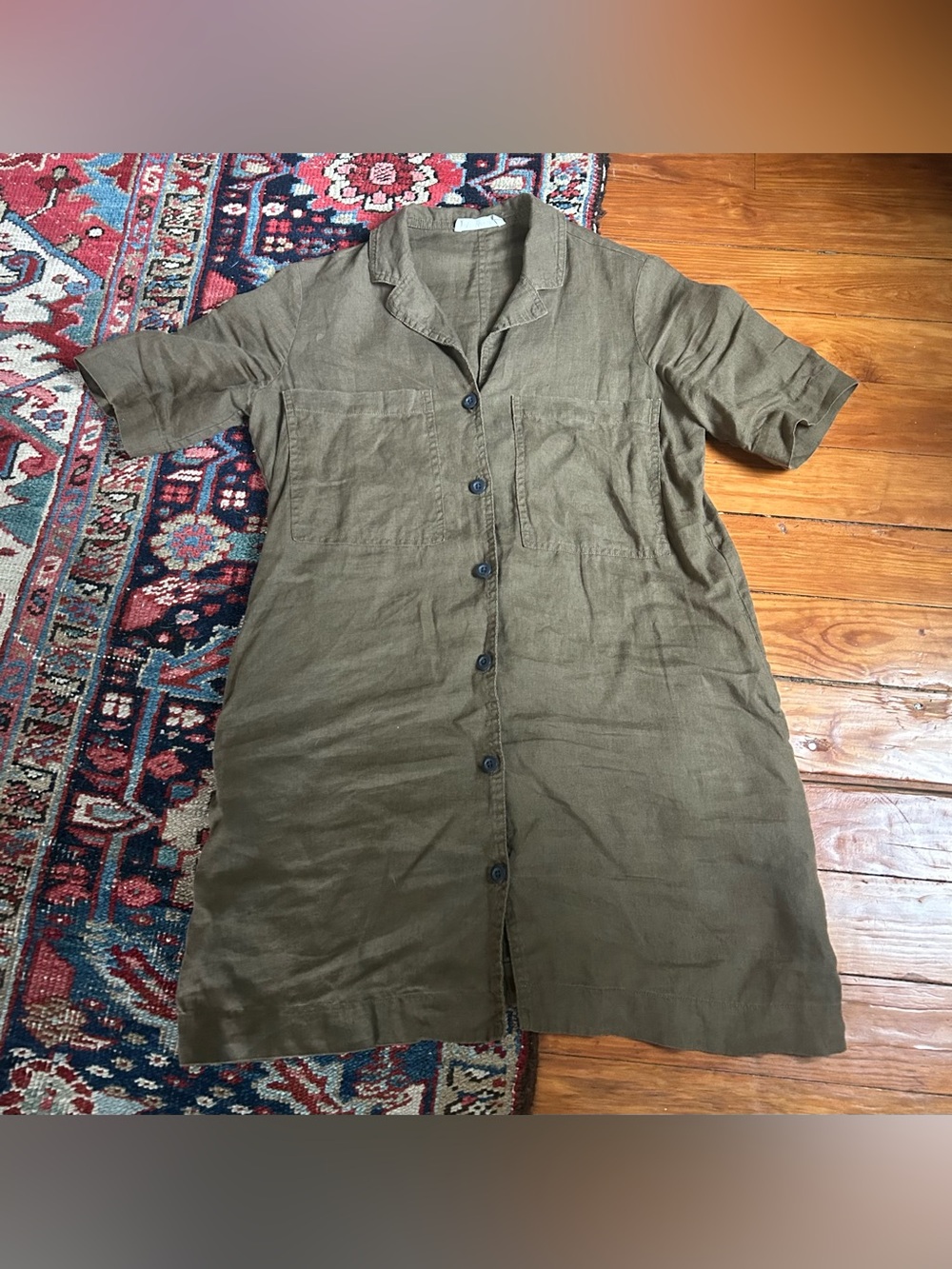 Everlane linen mini shirt dress, XS - Picture 4 of 5